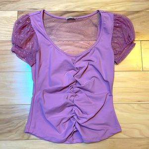 Intimately Free People Pink Stretchy Top S